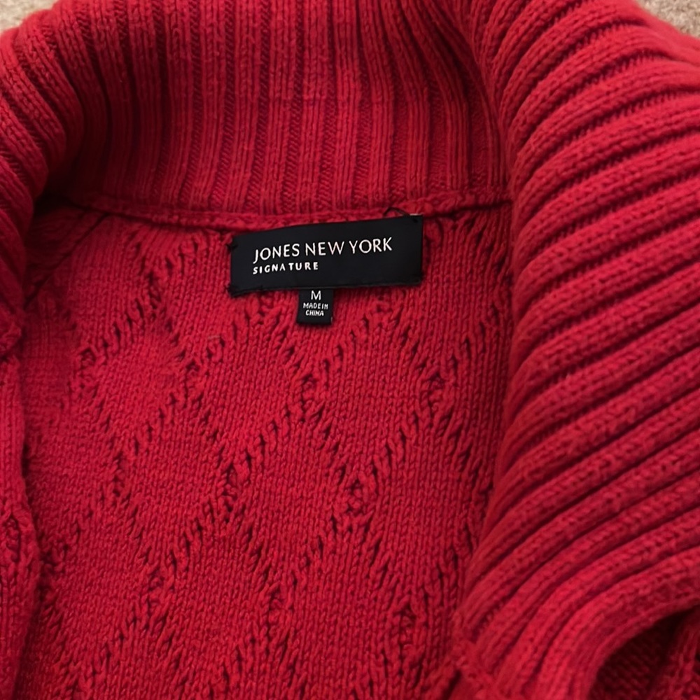 Red Sweater Jacket - Picture 4 of 4